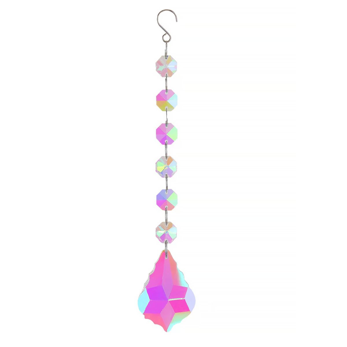 Geometric Crystal Suncatcher Hanging Ornament Window Decor-11
