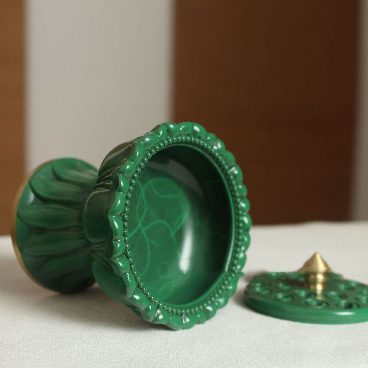 Home Indoor Copper Weihrauch Brenner Zen Ornamente