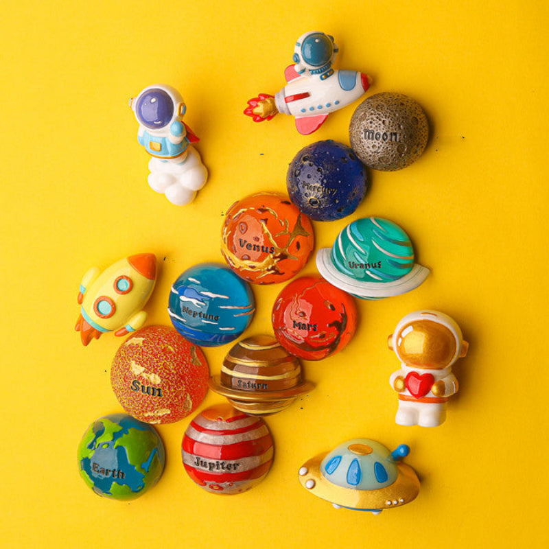 Cool Planet Fridge Magnets Planet Astronaut Refrigerator Magnet-8