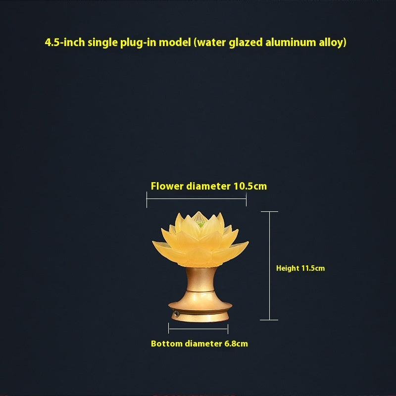 Reine Kupfer Alte Methode Buddha führte Laternen an