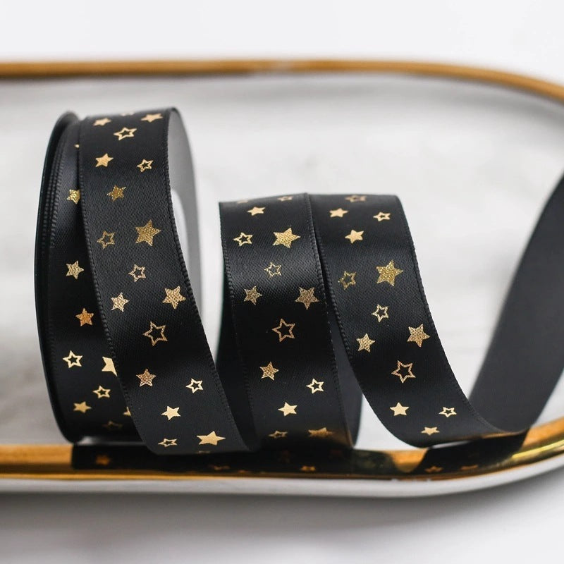 Bronzing Gift Wrap Ribbon Bow Flower Material Packaging