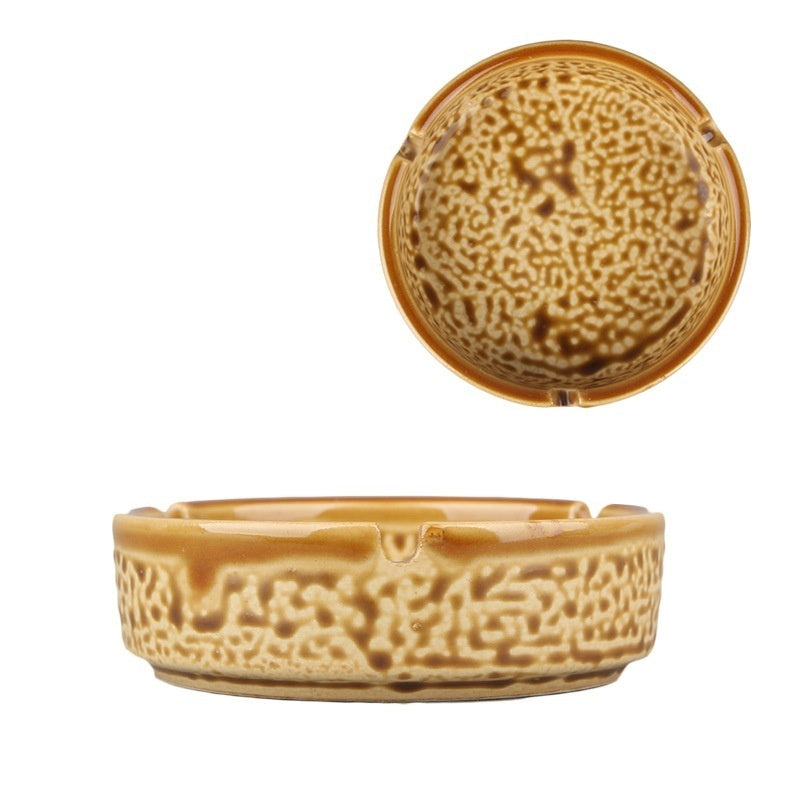 Chinesischer Stil Fisch Bild Retro Aschenbecher Keramik kreativ