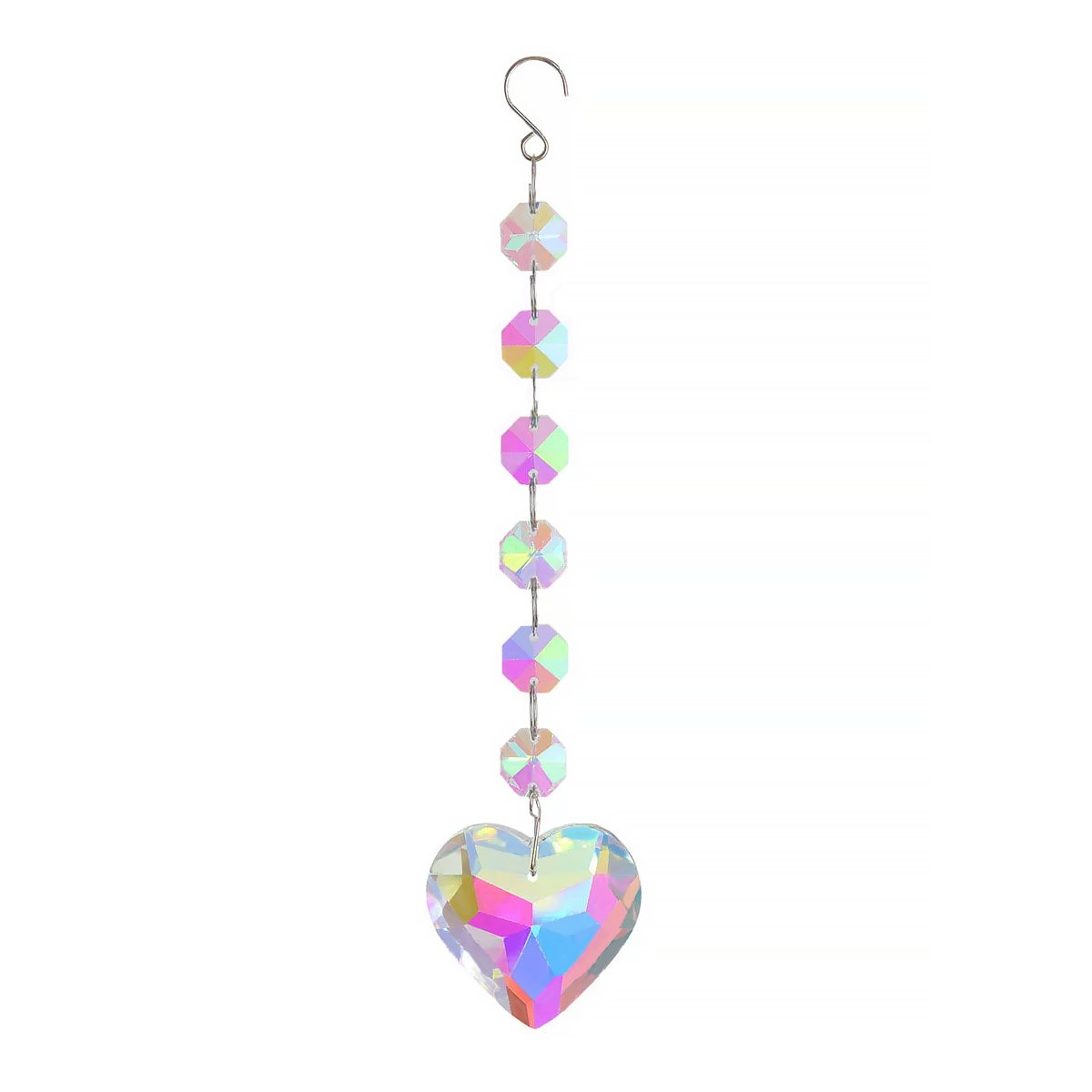 Geometric Crystal Suncatcher Hanging Ornament Window Decor-10