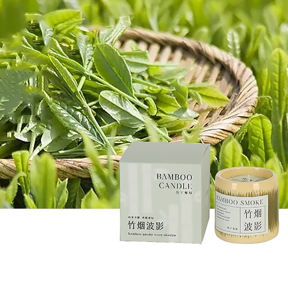Bamboo Scented Candle Handmade Soy Wax Aromatherapy Gift-8