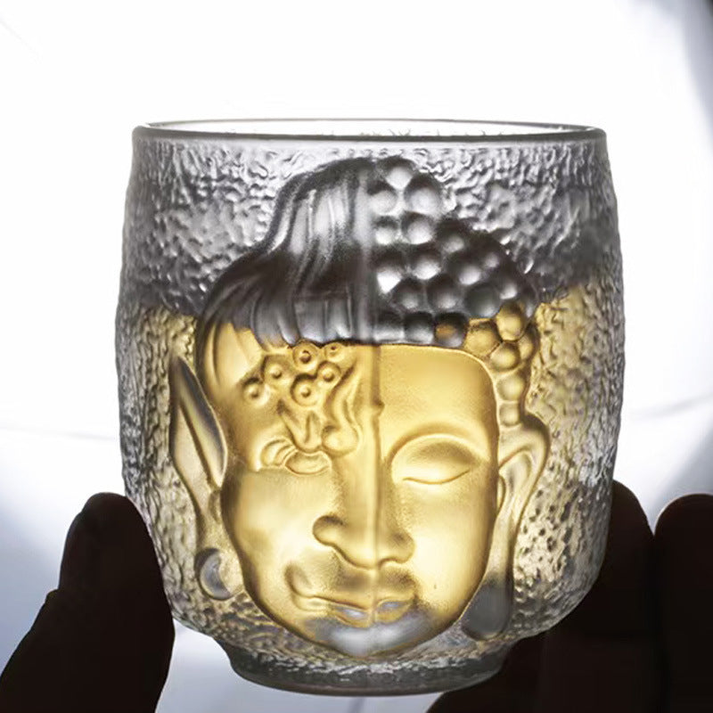 Chinese Style Yinian Crystal Glass Tea Cup