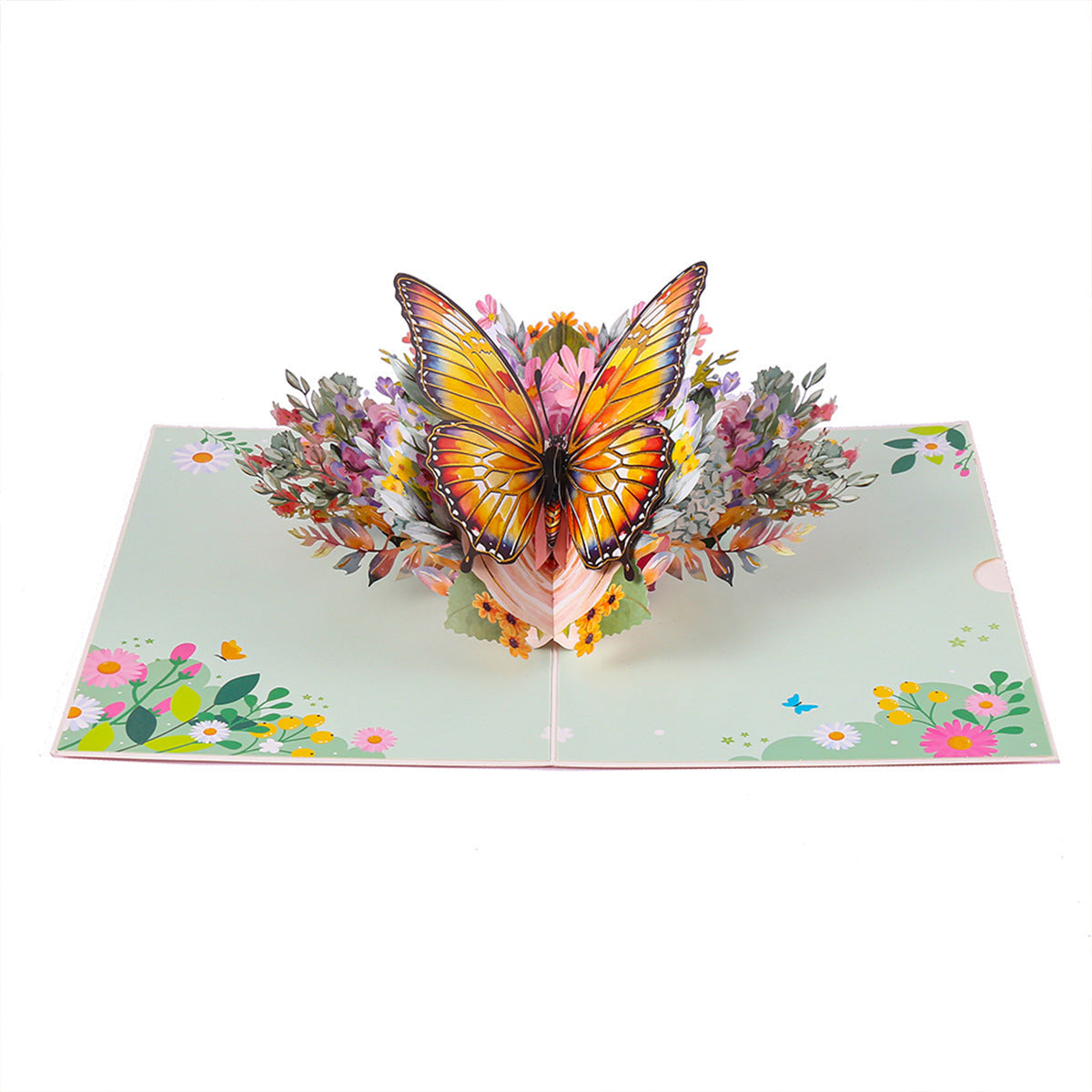 Creative 3D Card Folding Pansy Stereoscopic Greeting Cards