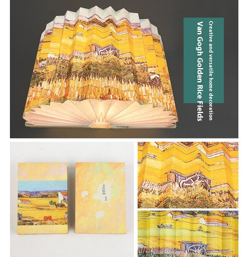 Folding Book Cultural and Creative Gifts Small Night Lamp