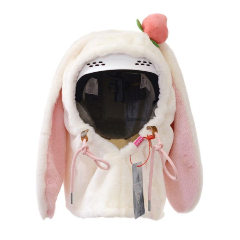Ski Head Cover Face Mask Ski Hat Cover Decorative Ears