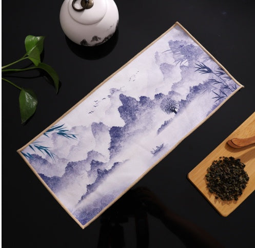 Kung Fu Tee Set Accessoires absorbierende verdickte Mattenlappen