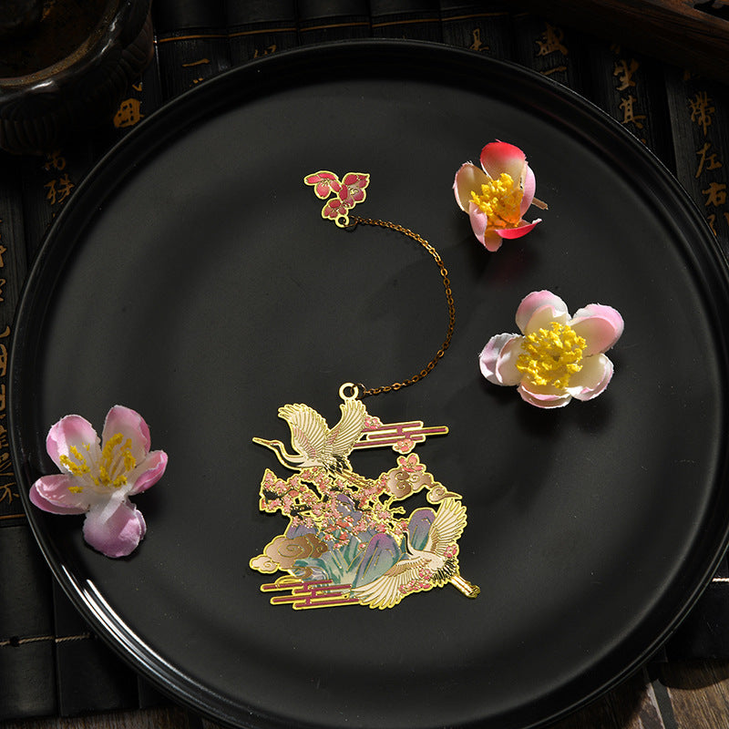 Chinesischer Stil Blume Gott klassisches Lesezeichen Lehrer -Farbgeschenk