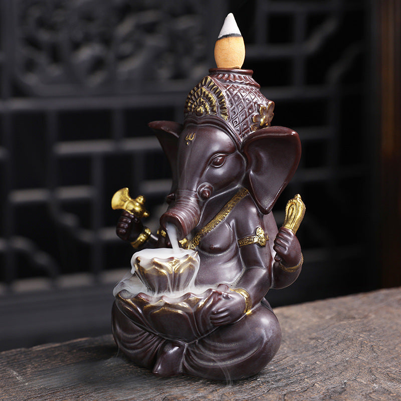 Brenner Elefant Keramik Ornamente Sandelholz Buddha Vorräte