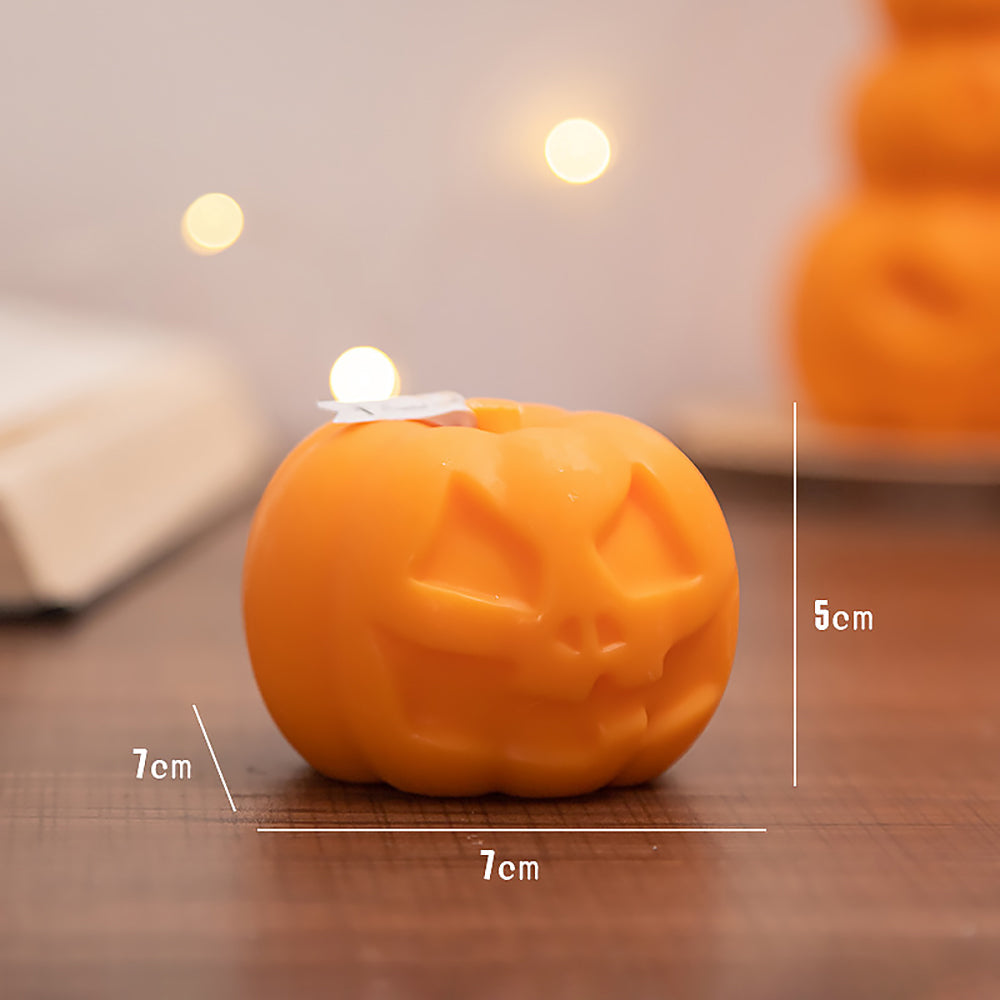 Halloween Pumpkin and Skull Aromatherapy Candle-5