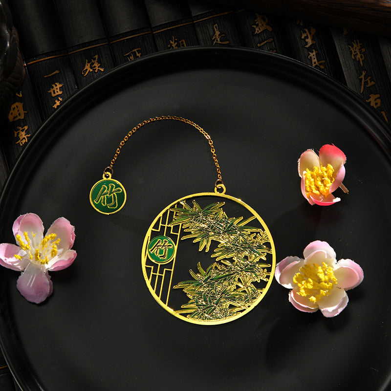 Chinesischer Stil Blume Gott klassisches Lesezeichen Lehrer -Farbgeschenk