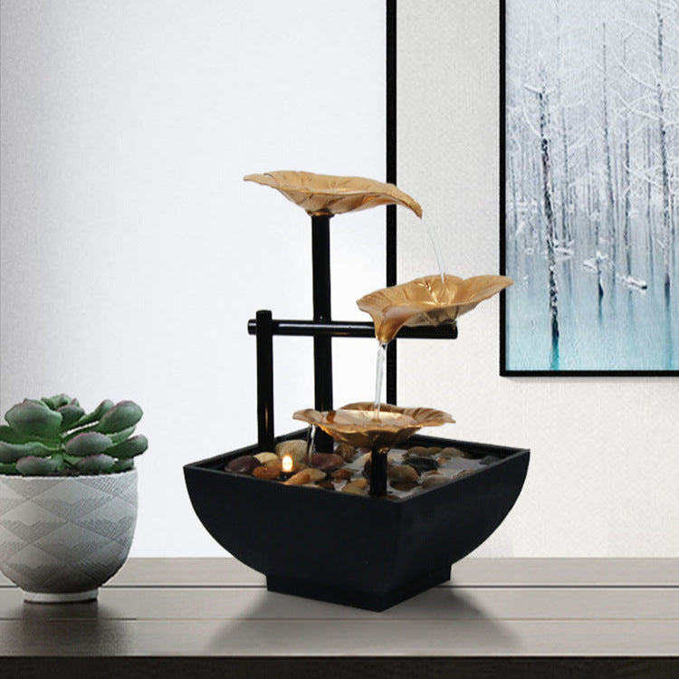 Desktop Feng Shui rotierende Wasserbrunnen Ornament