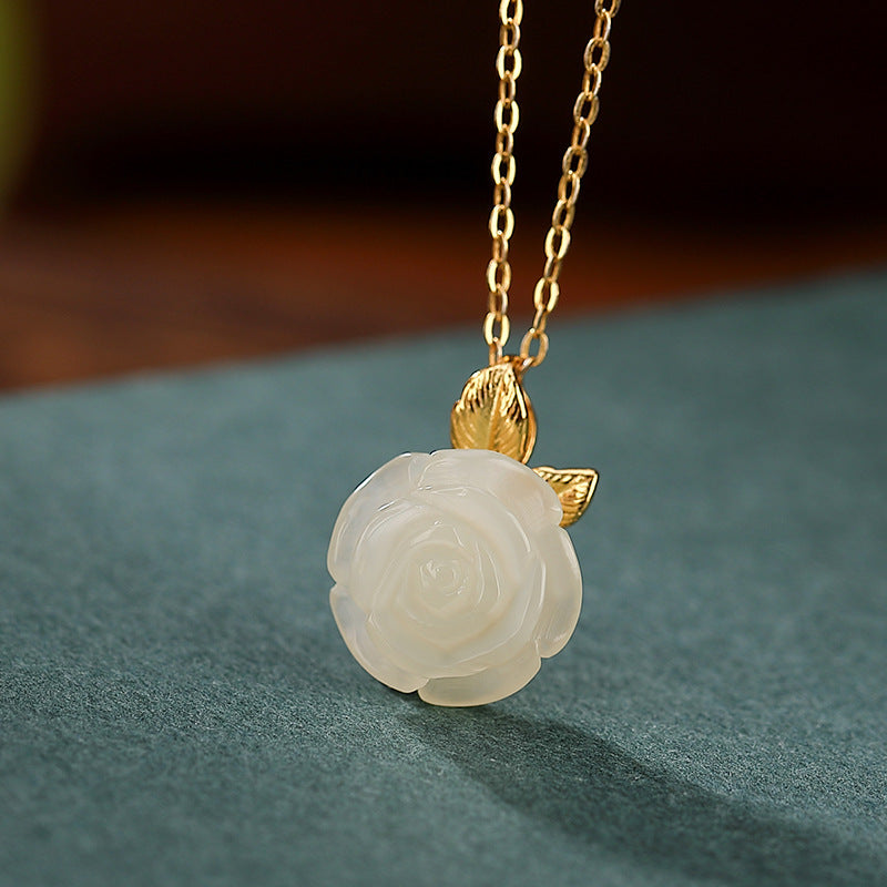 Natural Hetian Jade Qingyu Ring