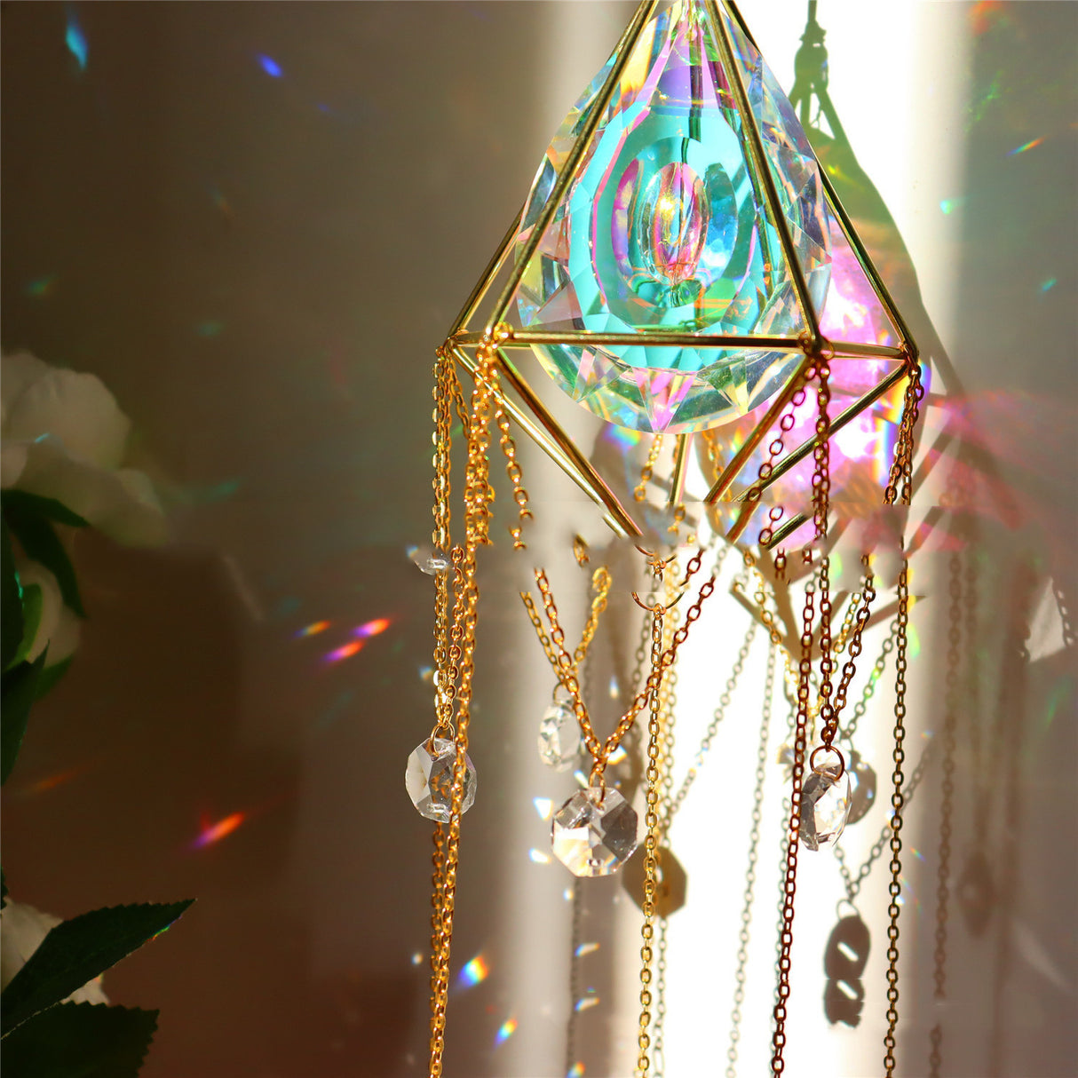 Fashion Crystal Windbell Pendant