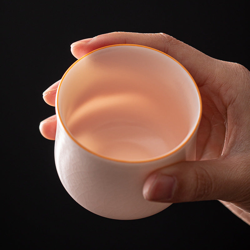 Farbige Glasur Keramik Teetasse