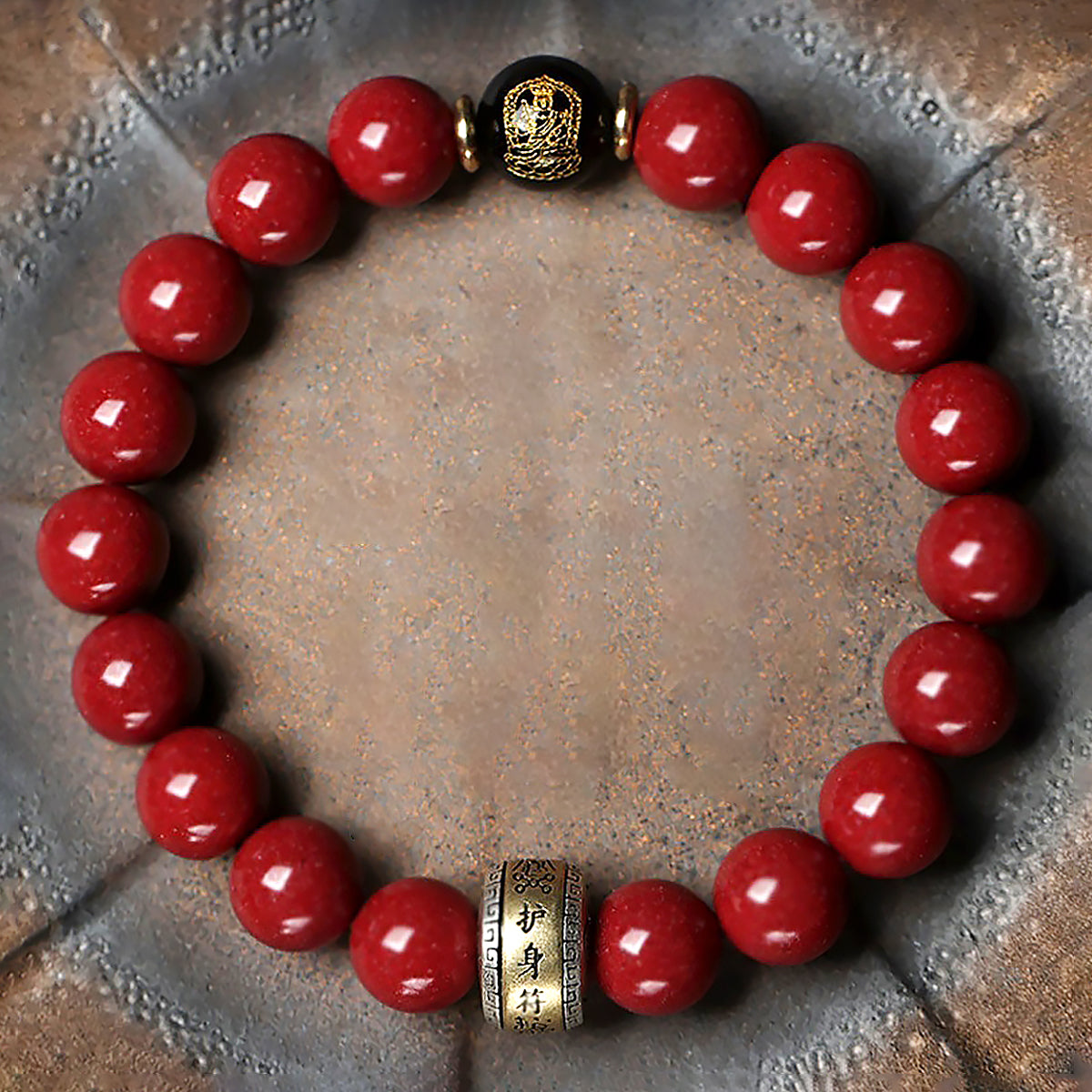 Cinnabar Zodiac Bracelet – Red Cinnabar Bead Feng Shui Bracelet for Men & Women-4