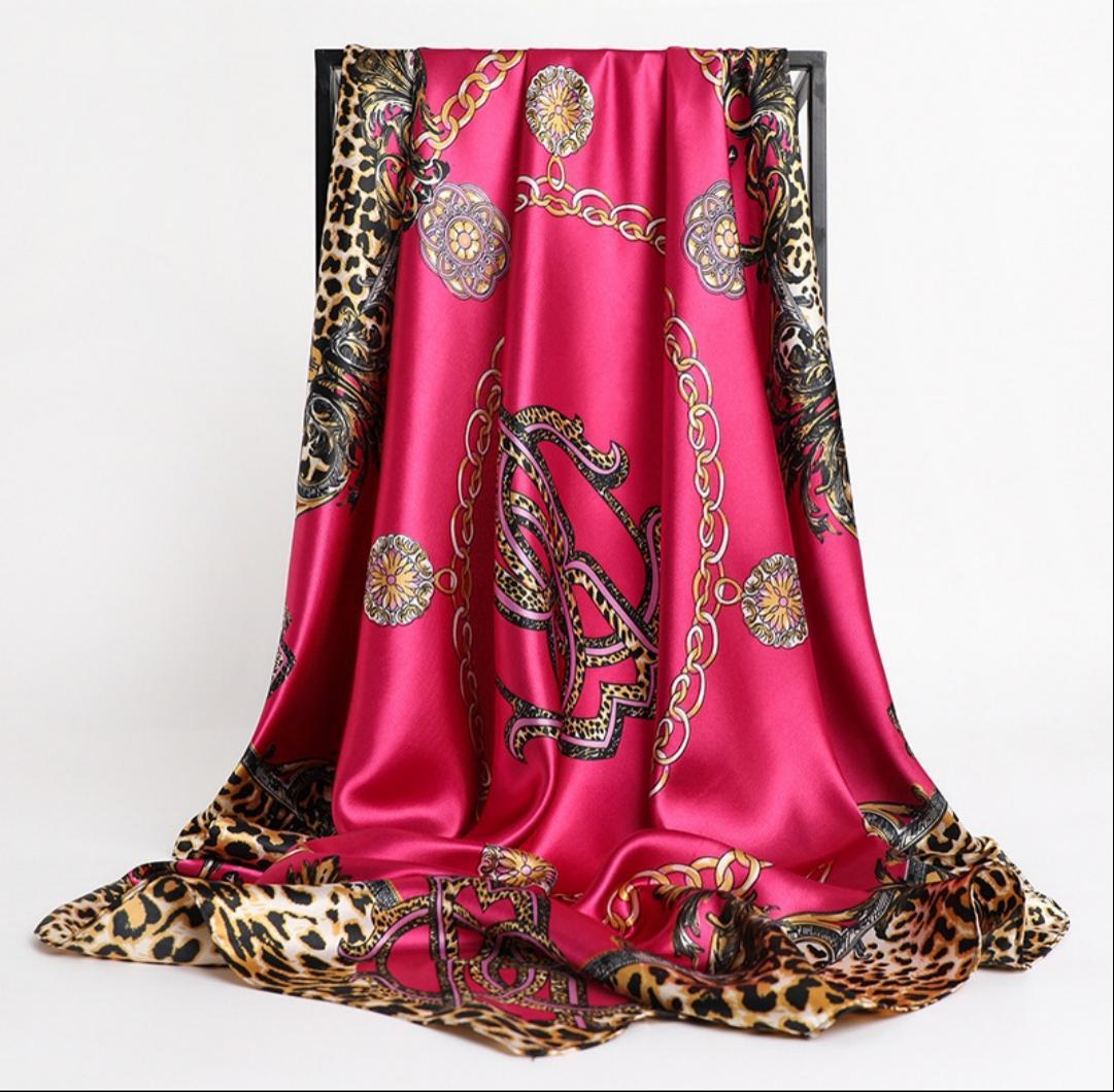 Scarf Fashion Leopard Print Silk Scarf