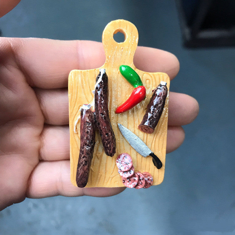 Mini Food Fridge Magnets Realistic Kitchen Set-3