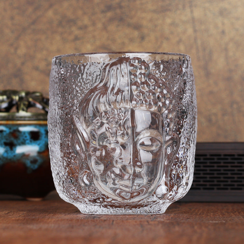 Chinese Style Yinian Crystal Glass Tea Cup