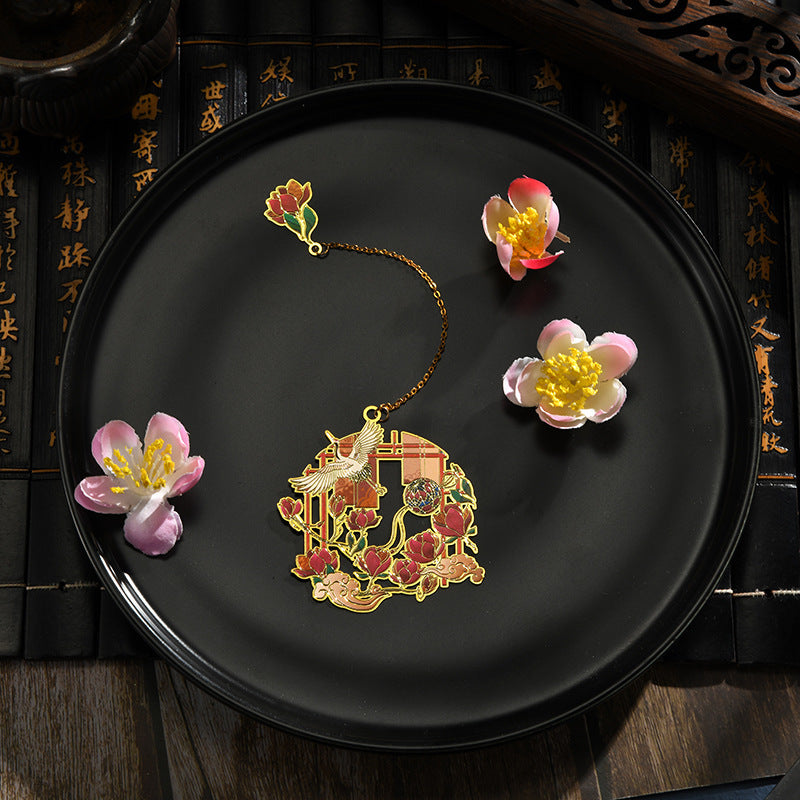 Chinesischer Stil Blume Gott klassisches Lesezeichen Lehrer -Farbgeschenk