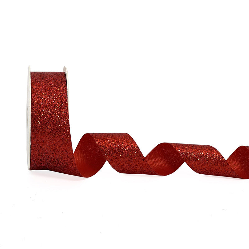 Super Shiny Gold Colorful Christmas Gift Flower Gift Wrap with Satin Ribbon