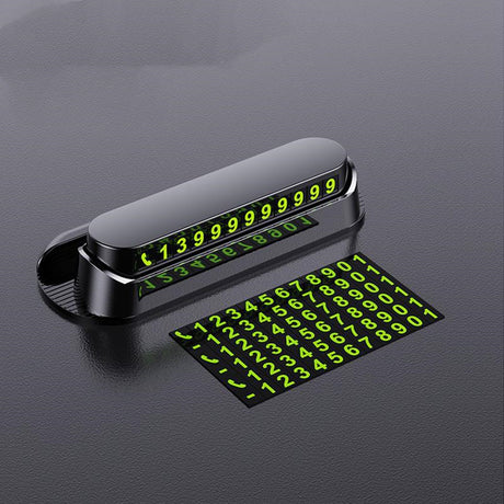 Luminous Temporary Parking Card Car Phone Number Card Plate Car Accessories