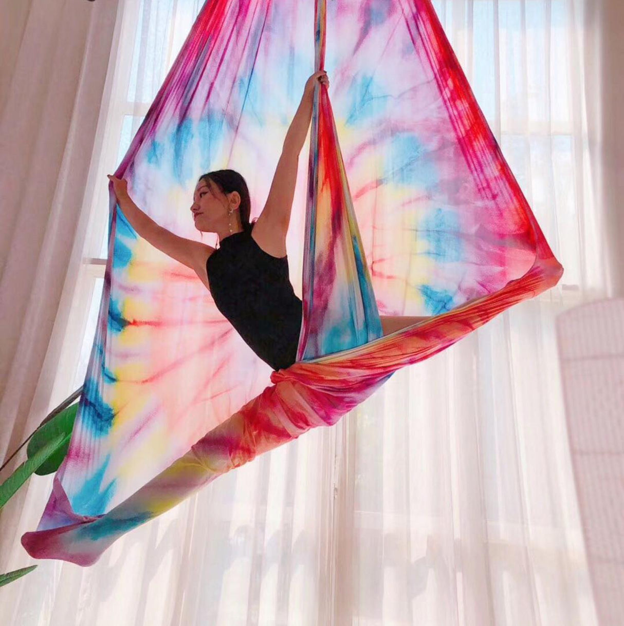 Color Gradient Yoga Equipment Aerial Yoga Hammock