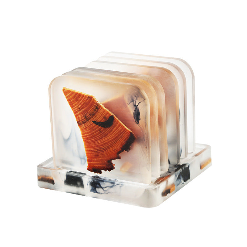 Harzkiefern Tinten Untersetzer Tee -Utensilien Haushalt