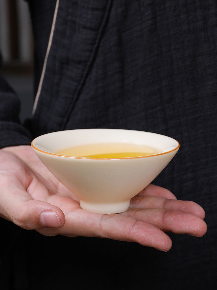 Bambus-Hut-Tasse Keramik Tee Bowl Tasse