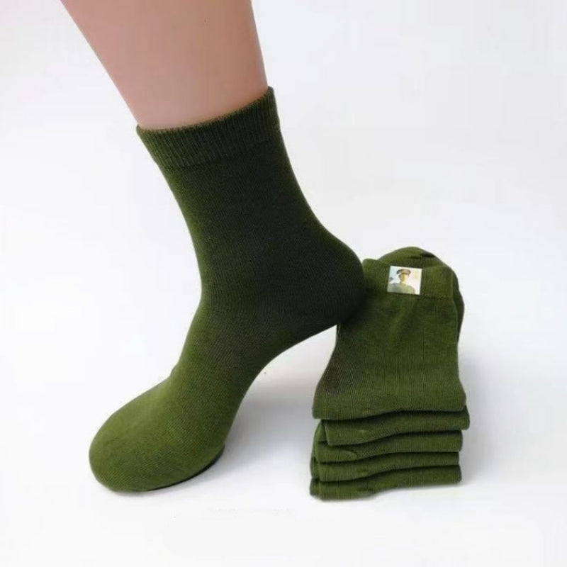 Military Training Polyester Cotton Tube Socks