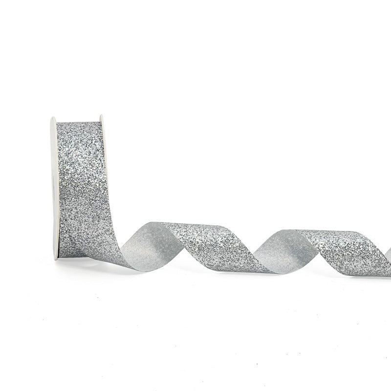 Super Shiny Gold Colorful Christmas Gift Flower Gift Wrap with Satin Ribbon