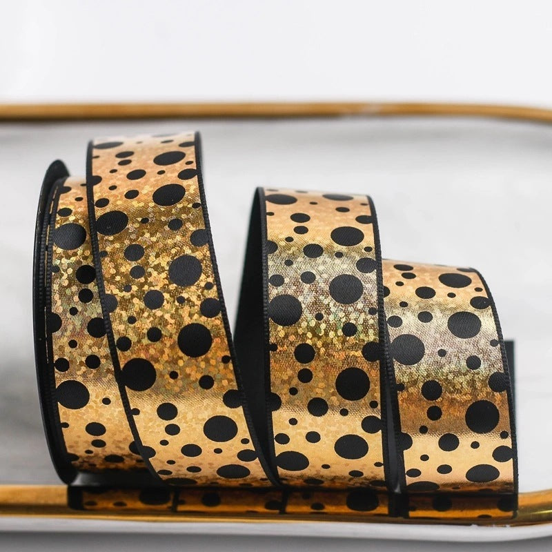 Bronzing Gift Wrap Ribbon Bow Flower Material Packaging