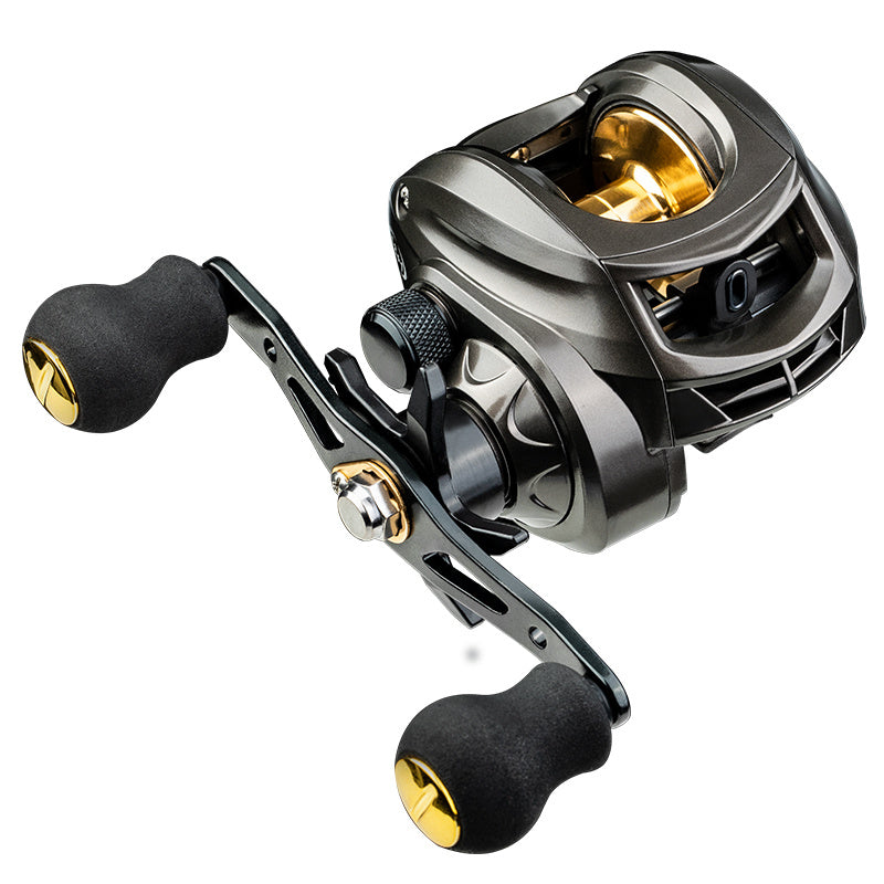 Magnetic brake casting reel with 8KG force and alloy body
