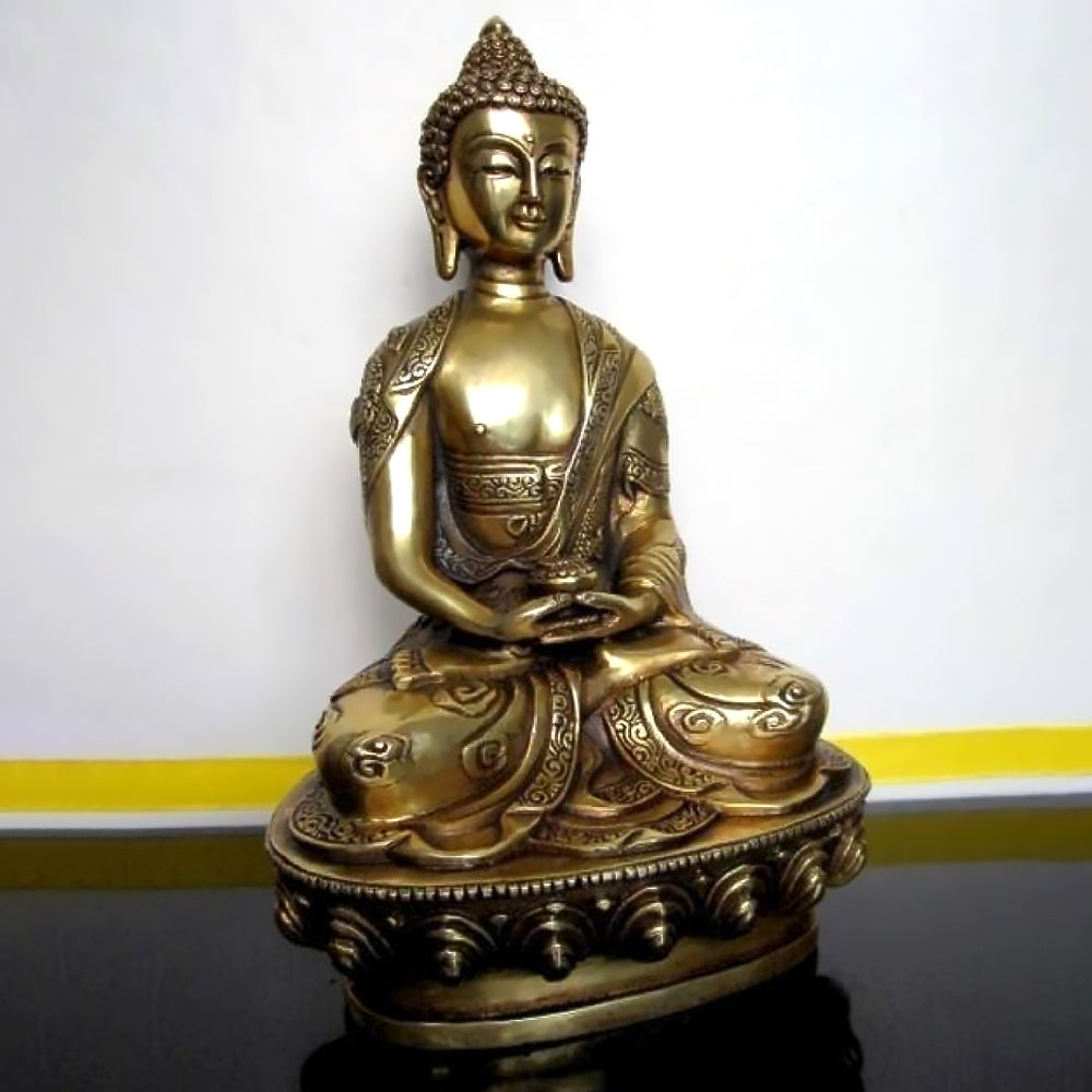 Reines Kupfer Amitabha Buddha Statue -Ornamente
