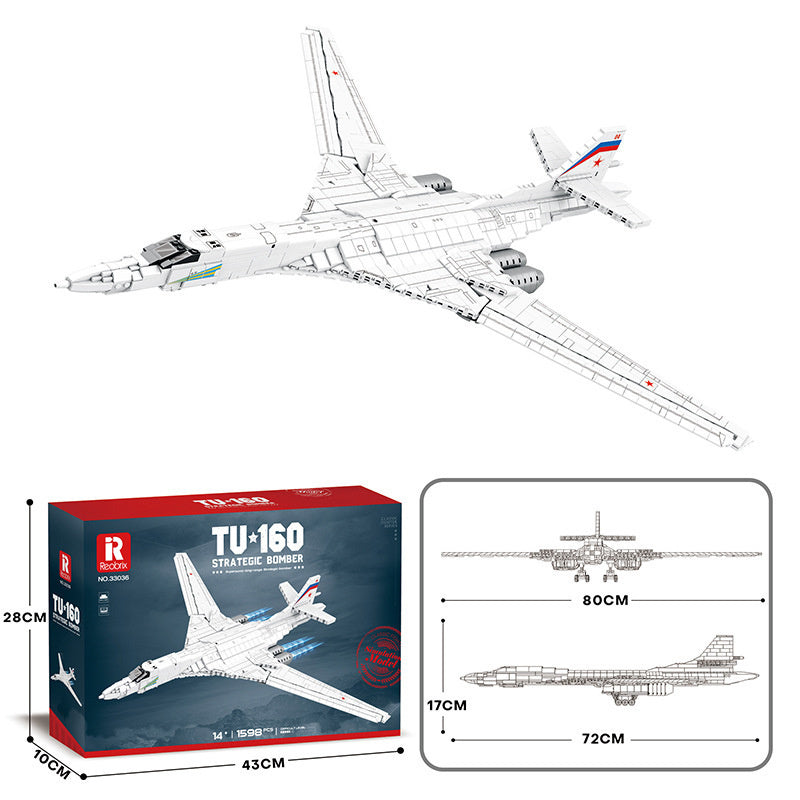 Military Models Fighter Assembling Building Blocks Toy