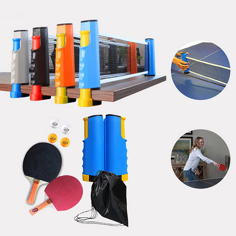 Portable Table Tennis Rackets Telescopic Net Rack Set