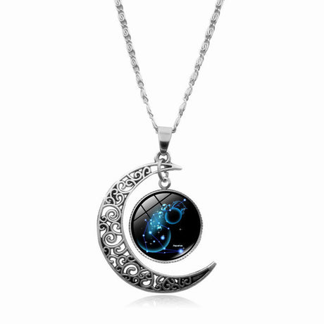 Zodiac Necklace for Women Star Sign Astrology Pendant-6