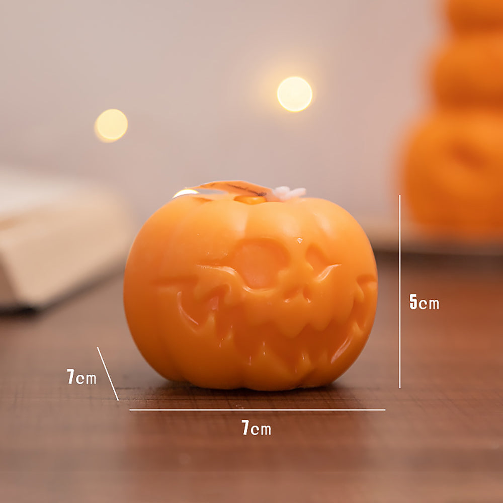 Halloween Pumpkin and Skull Aromatherapy Candle-3