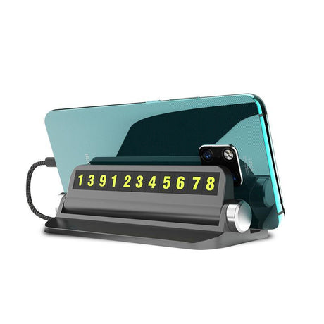 Luminous Temporary Parking Card Car Phone Number Card Plate Car Accessories