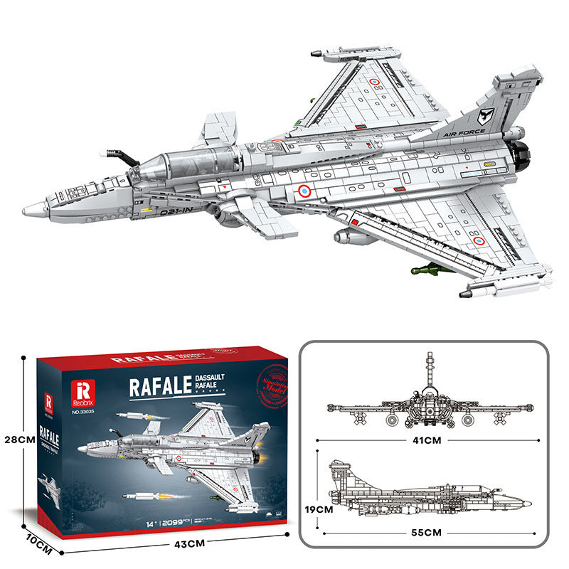 Military Models Fighter Assembling Building Blocks Toy