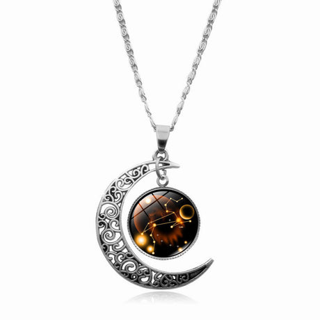 Zodiac Necklace for Women Star Sign Astrology Pendant-11