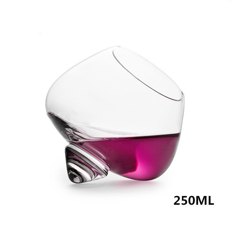 Rotating Whiskey Glass Cups Top Belly Cigar Spirit Glasses