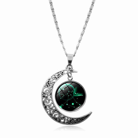 Zodiac Necklace for Women Star Sign Astrology Pendant-12