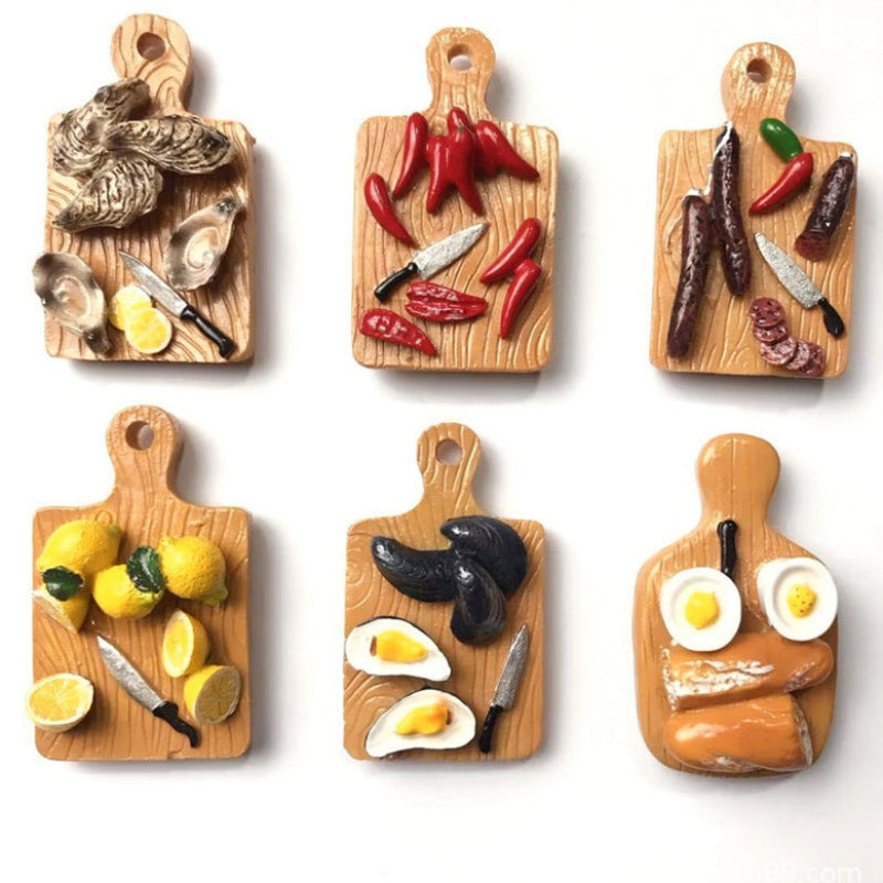 Mini Food Fridge Magnets Realistic Kitchen Set-1
