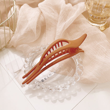 Einfache frostierte Entenbillclip weibliche Haarnadel