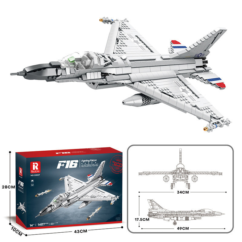 Military Models Fighter Assembling Building Blocks Toy