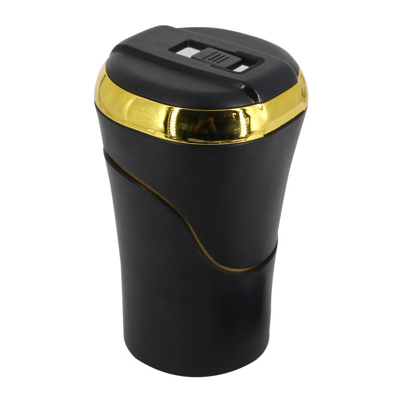Push-pull Lighter Cool Car Accessories Detachable Car Ashtray Smell Proof with Lid LED Light