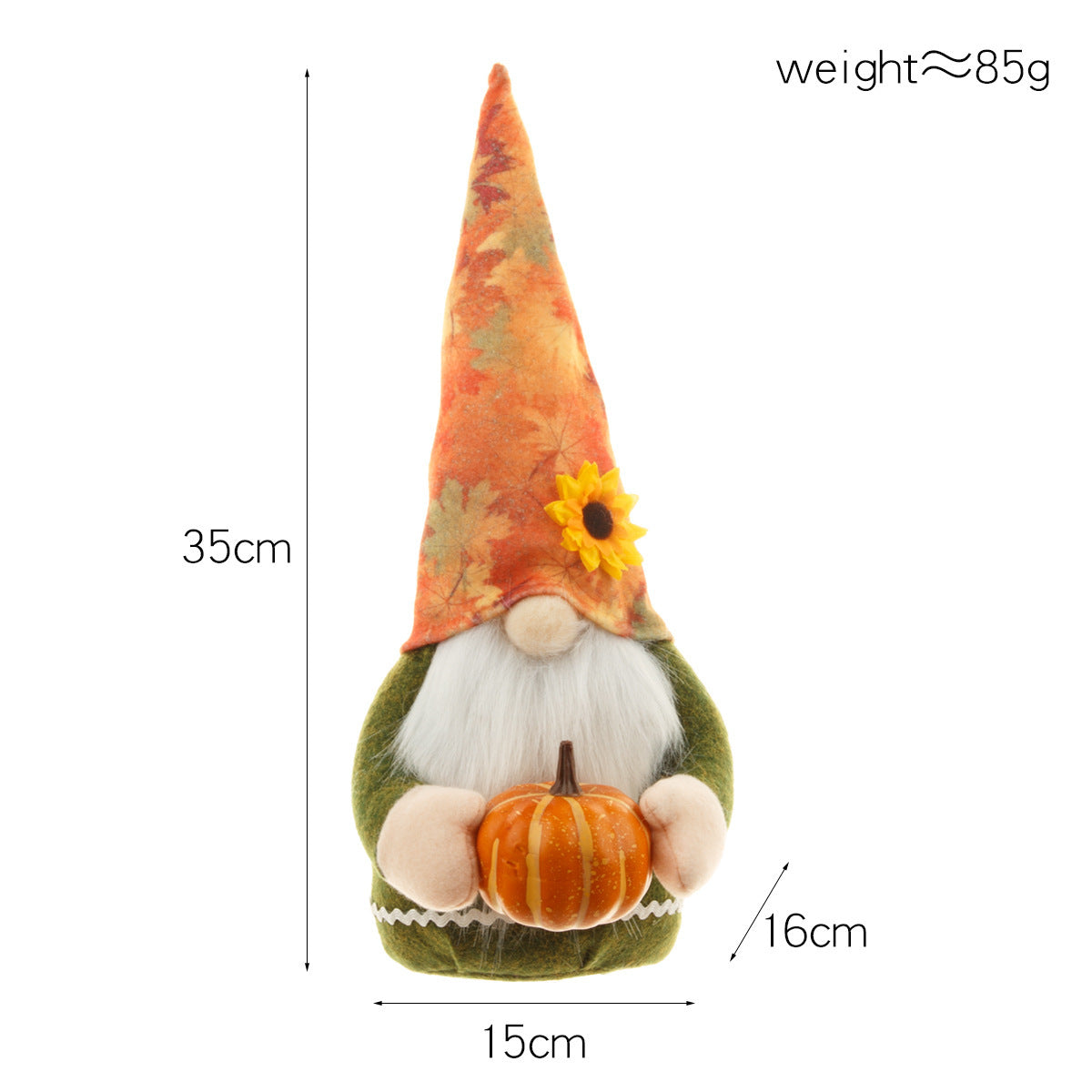 Autumn Harvest Pumpkin Doll for Thanksgiving Home Decoration-4